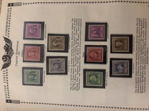 The All American Stamp Album Mint Stamps Very Nice Starts At 1933 Almost Full