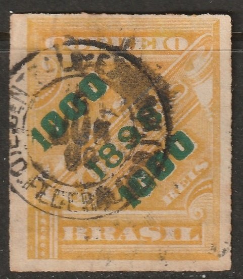 Brazil 1898 Sc 126 used Distrito Federal cancel