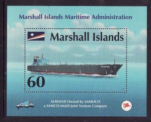 Marshall Is.-Sc#710- id8-unused NH sheet-Ships-1999-