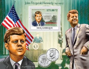 MOZAMBIQUE - 2009 - John F Kennedy - Perf Souv Sheet - Mint Never Hinged