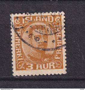 Iceland 1920 King Christian X 3a Used 15578