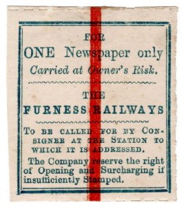 (I.B) The Furness Railways : Newspaper Parcel (single) 