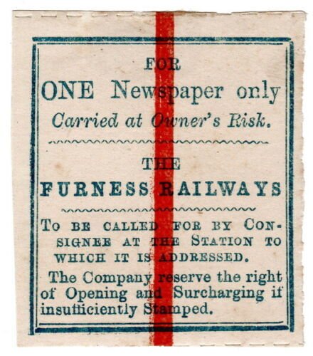 (I.B) The Furness Railways : Newspaper Parcel (single) 