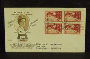 15241   CANADA   FDC # 386   Royal Visit - Rose Craft Cachet    CV$ 6.00