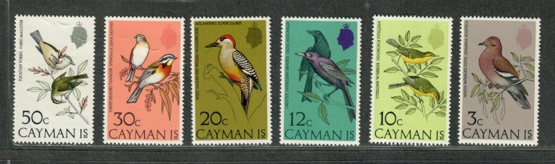 Cayman Islands Sc#322-327 M/NH/VF, Cv. $29.50