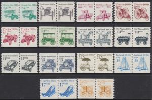 US 2123-36 Transportation Set Pairs MNH