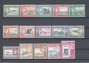 BRITISH VIRGIN ISLANDS 1964/68 SG 178/92 MNH Cat £80