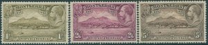 Montserrat 1932 SG91-93 Settlement high values KGV (3) MNH