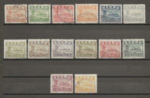 NAURU 1924/28 SG 26a/39a USED Cat £475