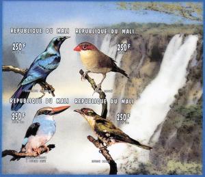 Mali 1996 Birds-Songbirds  Shlt (4) Imperf.MNH Sc # 810 