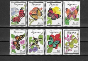 GUYANA 1989 SG 2657/64 MNH