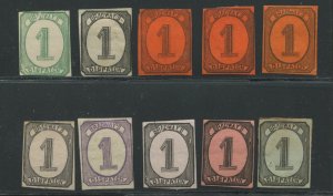 BRADWAY'S DESPATCH BOGUS & FORGERY REFERENCE LOT OF 10 STAMPS BX4594