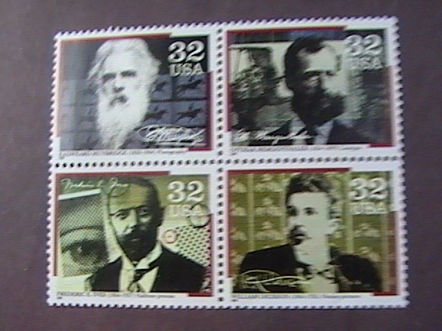 U.S.# 3061-3064(3064a)-MINT NEVER/HINGED-BLOCK OF 4-COMMUNICATIONS PIONEERS-1996