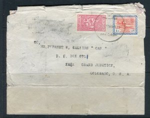 SAUDI ARABIA; 1960s early LETTER/COVER to Grand Junction Colorado