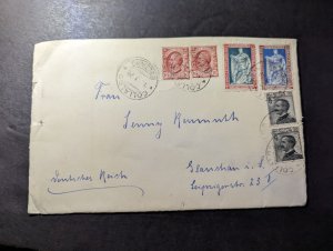 1928 Italy Cover Collalbo to Glauchau Germany