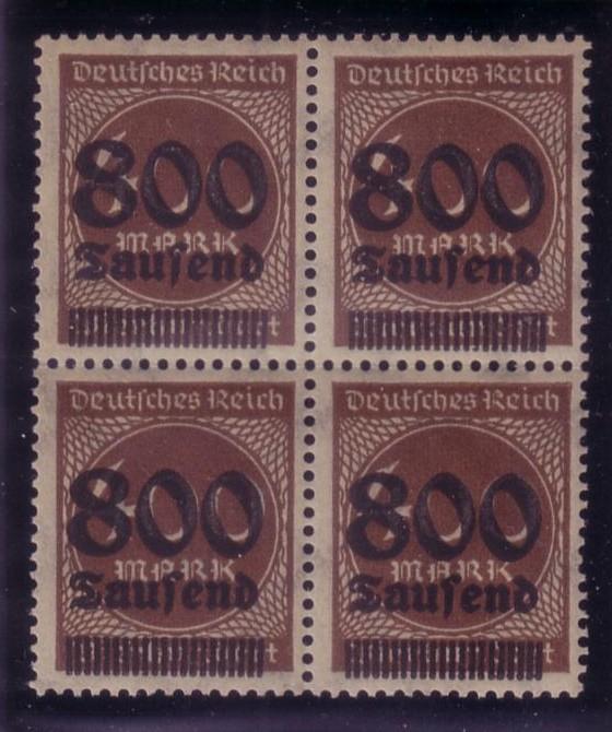 Germany Sc.# 265 MNH Inflation Blk. of 4