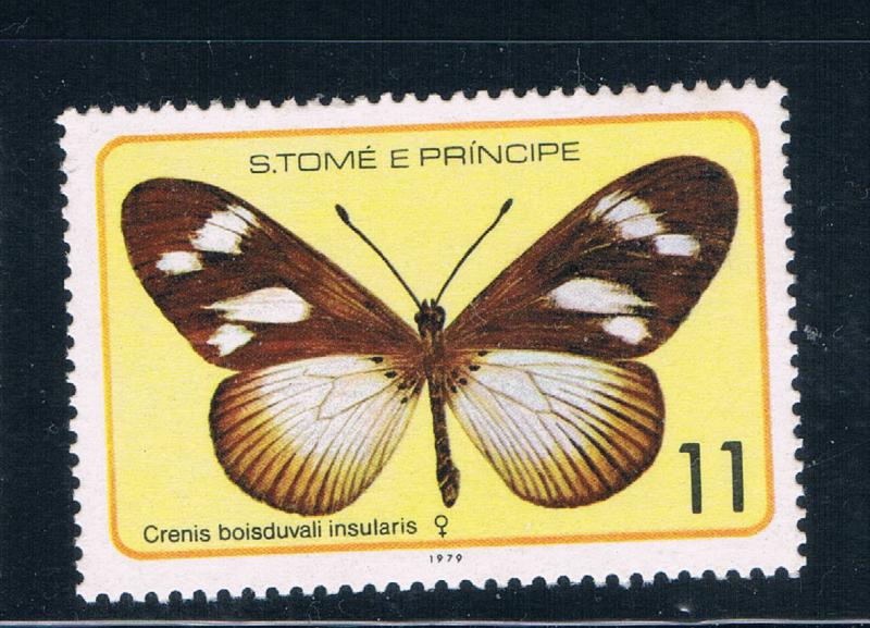 Saint Thomas and Prince Is 505d Unused Butterflys (GI0422)+