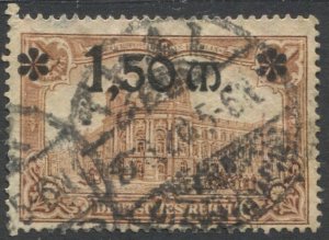 GERMANY 1920 Sc 116  1.50 Mk / 1Mk Berlin Post Office, Used, F-VF