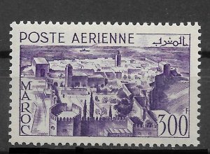French Morocco 1951, Airmail 300fr, Scott # C40, VF MNH**OG (FR-1)