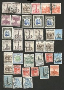 COLOMBIA - LOT OF 37 USED STAMPS   (027)