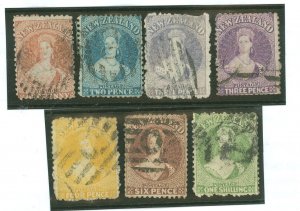 New Zealand #31-33/33a/35-37 Used Single