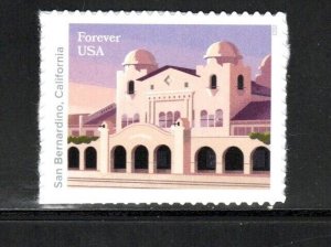 5760 * SAN BERNARDINO CALIFORNIA * RAILROAD STATIONS *   U.S. Postage Stamp MNH