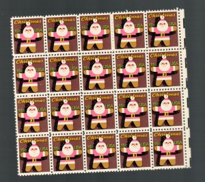 1800  Christmas Block of 20  MNH