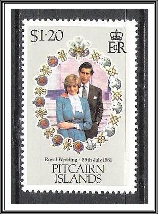 Pitcairn Islands #208 Royal Wedding MNH