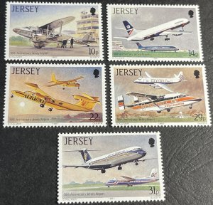 JERSEY # 418-422--MINT NEVER/HINGED--COMPLETE SET--1987