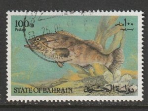 1985 Bahrain - Sc 313h - used VF - 1 single - Coastal Fish