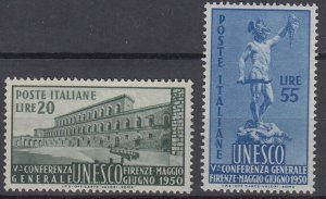 ITALY 1950 Fifth General UNESCO Conference set of - 18786