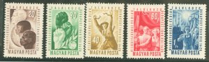 Hungary #851-855  Single (Complete Set)