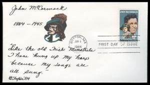 #2090 John McCormack Slyter FDC