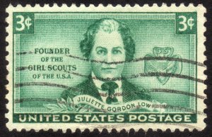 1948, US 3c, Juliette Gordon, Used, Sc 974