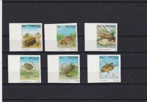 vietnam imperf mint never hinged turtle stamps ref r12696