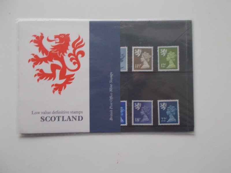 1981 Scotland Machin Regional 7p to 22p Original Presentation Pack no.129b U/M