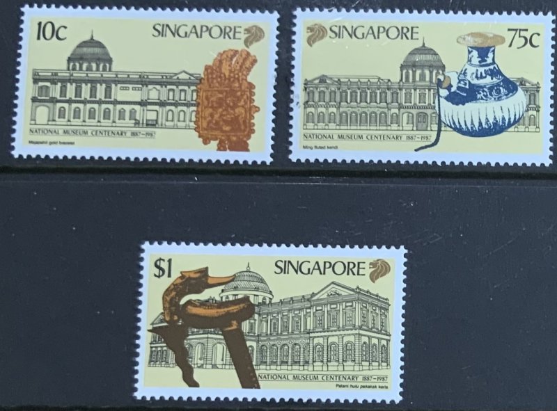 SINGAPORE 1987 NATIONAL MUSEUM SG561/3 UNMOUNTED MINT