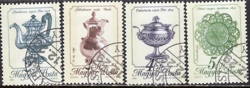 Hungary; 1988: Sc. # 3162-3165; O/Used CTO Cpl Set