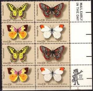 United States Scott #1712-15 Mint Zip Block NH OG, 8 beautiful stamps!