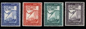 ZANZIBAR SG327/30 1944 BICENT OF AL BUSAID DYNASTY MTD MINT