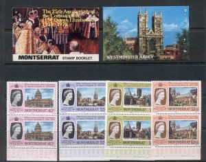 Montserrat 1978 QEII Coronation 25th Anniv. Exploded booklet MUH