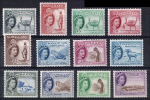 Somaliland 1953 5c - 10s fine mint sg137-48 cat £120