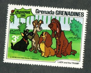 Grenada Grenadines #453 Mint Hinged Lady and the Tramp Disney single