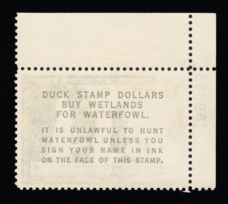 VERY AFFORDABLE GENUINE SCOTT #RW33 VF-XF MINT OG NH DUCK STAMP PNS PLATE 169063