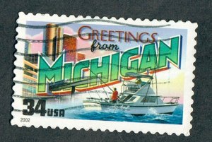 3582 Greetings from Michigan used single