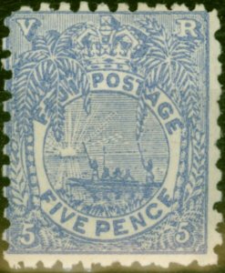 Fiji 1893 5d Ultramarine SG85 Good MM