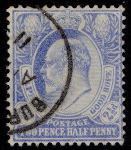 SOUTH AFRICA - Cape of Good Hope EDVII SG73, 2½d ultramarine FINE USED. Cat £15.