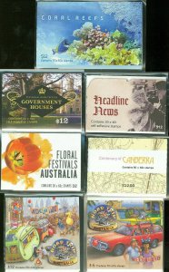 AUSTRALIA LOT OF 25 COMPLETE BOOKLETS FACE VALUE $196.50 AUSTRALIAN 