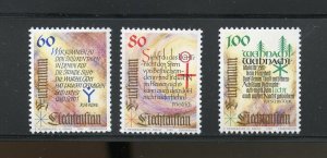 LIECHTENSTEIN SCOTT #1003/05 CHRISTMAS SET MINT NH