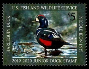 JDS 27 2019/20 Junior Federal Duck Stamp Single - OGNH - VF/XF  (ESP-STOCK)